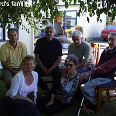 Richard with his beloved birth family (Fenn)  his brother Reece, sister Kerry, brother Dayrl, mother Judy and father John.