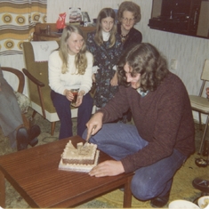 Richard's 21st birthday - Diane, Richard Jen and Mum Longshaw