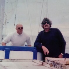 Richard and myself one very good day sailing on Practical Magic
