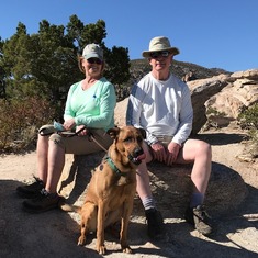 Rich and Carolyn visiting Tucson, AZ in April, 2021