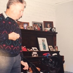 Dogs always loved Granddad.