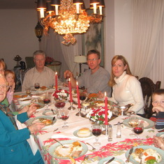 Christmas dinners were always a family affair.