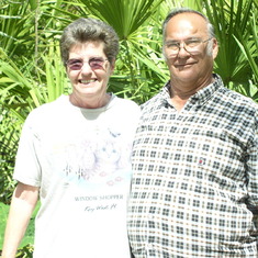 2006_03-13-06 Dick and Pauline near palmettos