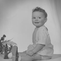 Baby Richard  his first official photograph when he was 15 months old