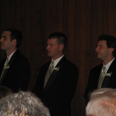 Hopkins - Rick, Christian, and Devin at Jon and Megan's Wedding