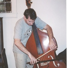 Rick Double-Bowing the Double Bass
