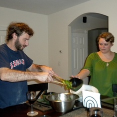 Rick and Emily Cooking