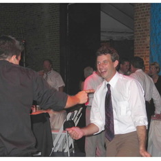 Maryland - Jon and Rick getting down at Dave & Helen's Wedding 2005