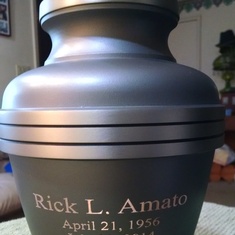 Rick's ashes
