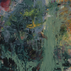 Painting: "Cloud Forest"  For the origins of this painting see Stories re "Cloud Forest: In the Abstract."