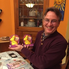 Easter at my house 2019. Ricks winnings from bingo!