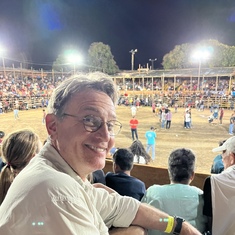 Rick enjoying the rodeo in Santa Cruz, Costa Rica