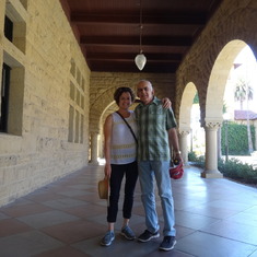 Dad and Erin on Stanford campus, August 2015