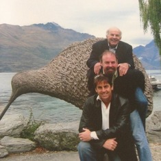 Dad, Brian and Derek, Kiwi