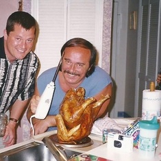 Rik, Ronnie & a Turkey