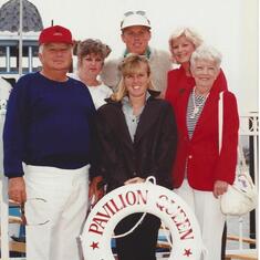 On a harbor cruise, Irving, me, Joyce, Rise, Mike and Dianne