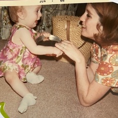 My mom and me in 1966