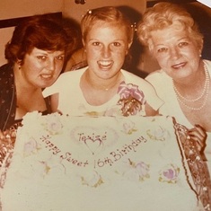 Me, my mom and grandma joyce for my sweet sixteen