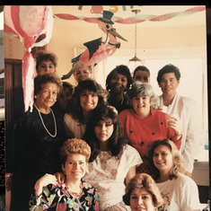 1991 at Rise place on Plant.  Baby shower for coworker but us usual gals are there