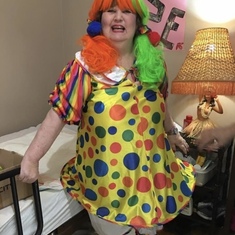 Rise loved Halloween! Clowning around and looking adorable in this costume. 