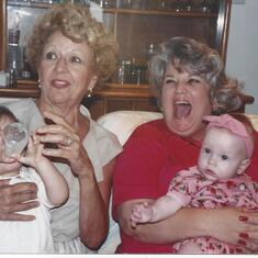 My mom and her aunt Marlene and the grandkids