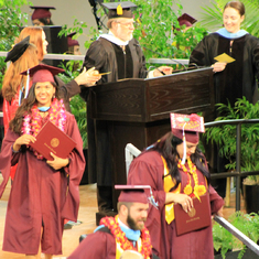 May 2017, Graduation from MS program at ASU