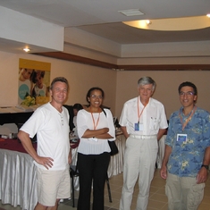 Profs. Anders, Adelaide, Bob, and Mike Aziz during SMMIB 2005 in Kushadasi, Turkey