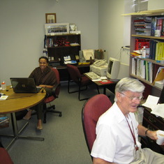 Profs. de Almaida and Zimmerman at Bob's office at CIM