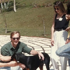 Com Bob e Denise em Águas de Lindóia Congresso de Física Médica 1989