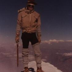 Illimani summit, La Paz, Bolivia, 1985