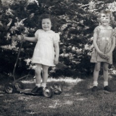 Roanna and Becky in the 1950's