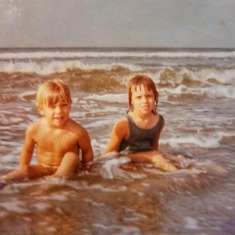 Must have been a family beach vacation. I am guessing Topsail Island. It was noted that even Rob had a six pack then.