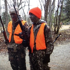 Robbie and his buddy Aaron in Tenn hoping to find some hogs 
