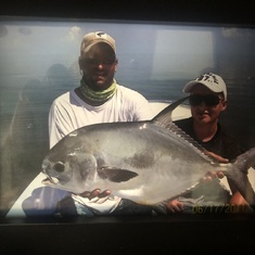 Robbie caught the biggest Permit the guide in the keys ever seen.  Robbie was a born outdoorsman 