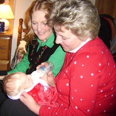 Grandma Robbie, her Grand-Daughter Sarah, and her Sister Mary Pat