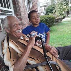 Dad with Great great grandson