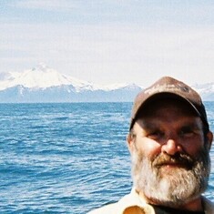 Halibut fishing in Alaska on 7-22-2006; travel and fishing were his great loves.