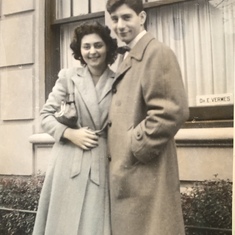 Just after they were married In 1944