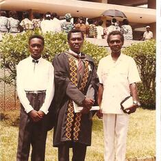 Dad, Frank and I at my graduation.