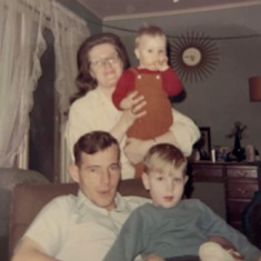 Mom , Dad, Chris and Chad March 1969