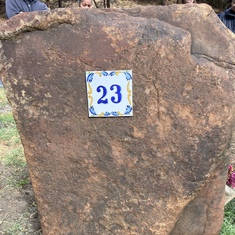 The number 23 was our family address on Hillside Ct in Berkeley. He collected "23" tiles.