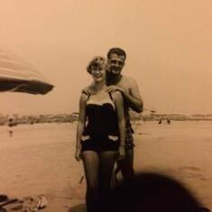 Mom and Dad at the beach