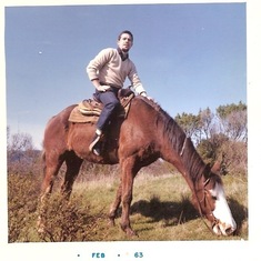 Dad in Oakland HorseBack Riding Feb.1963