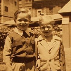 With brother Donald 1954