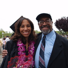 Lisa & Daddy @ University Graduation Sactown CA. Proud Father