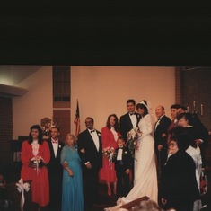 Lisas wedding Pix Brides side