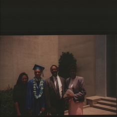 RDT Jr @ Robby's graduation with friend and Edna Willaims