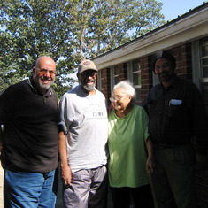 Uncle Billy & Daddy & Cousin Dimple and her son Larry in TN homested