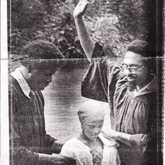 Evangelist Robert D Taylor Jr_Baptises Daughter Jan Taylor 1973