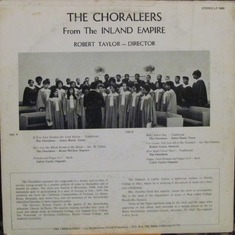 The Choraleers Record album back cover